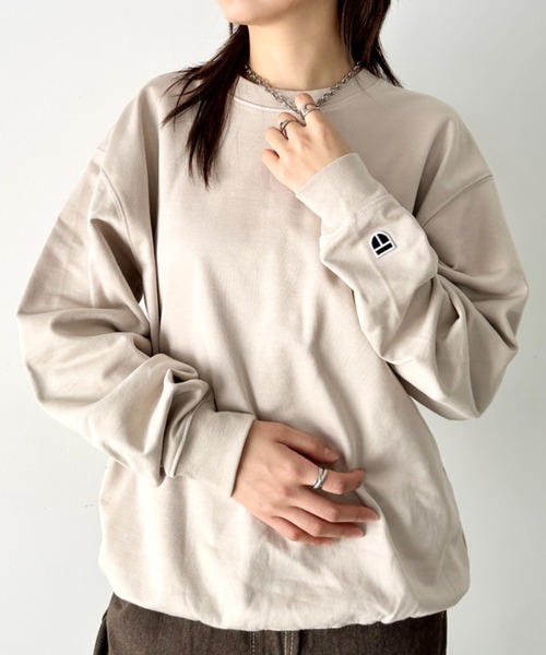NEWTRAL PRODUCTS(ニュートラルプロダクツ)の「NEWTRAL(ニュートラル)/214 11.2oz Standard Emblem CN Sweat/サイズ展開多数 長袖 トップス プルオーバー スウェット(スウェット・レディース・グレー/ダークグリーン/アッシュグレー/ネイビー/ホワイト/サンドベージュ/ブラック・S/M/L/XL/XXL)」の5枚目の写真