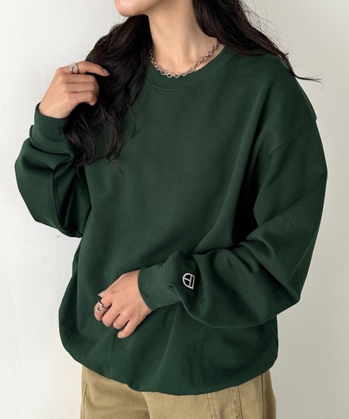 NEWTRAL PRODUCTS(ニュートラルプロダクツ)の「NEWTRAL(ニュートラル)/214 11.2oz Standard Emblem CN Sweat/サイズ展開多数 長袖 トップス プルオーバー スウェット(スウェット・レディース・グレー/ダークグリーン/アッシュグレー/ネイビー/ホワイト/サンドベージュ/ブラック・S/M/L/XL/XXL)」の6枚目の写真