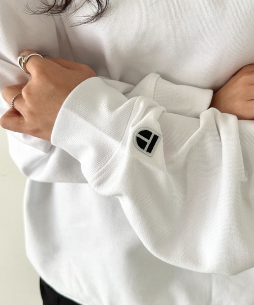 NEWTRAL PRODUCTS(ニュートラルプロダクツ)の「NEWTRAL(ニュートラル)/214 11.2oz Standard Emblem CN Sweat/サイズ展開多数 長袖 トップス プルオーバー スウェット(スウェット・レディース・グレー/ダークグリーン/アッシュグレー/ネイビー/ホワイト/サンドベージュ/ブラック・S/M/L/XL/XXL)」の8枚目の写真