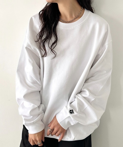 NEWTRAL PRODUCTS(ニュートラルプロダクツ)の「NEWTRAL(ニュートラル)/214 11.2oz Standard Emblem CN Sweat/サイズ展開多数 長袖 トップス プルオーバー スウェット(スウェット・レディース・グレー/ダークグリーン/アッシュグレー/ネイビー/ホワイト/サンドベージュ/ブラック・S/M/L/XL/XXL)」の9枚目の写真