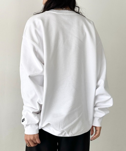 NEWTRAL PRODUCTS(ニュートラルプロダクツ)の「NEWTRAL(ニュートラル)/214 11.2oz Standard Emblem CN Sweat/サイズ展開多数 長袖 トップス プルオーバー スウェット(スウェット・レディース・グレー/ダークグリーン/アッシュグレー/ネイビー/ホワイト/サンドベージュ/ブラック・S/M/L/XL/XXL)」の14枚目の写真