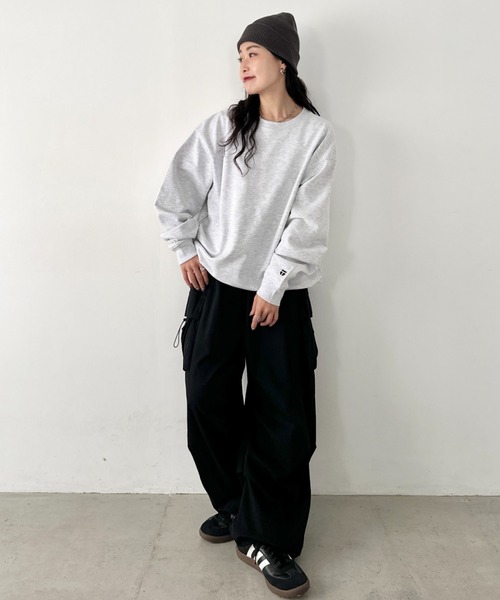 NEWTRAL PRODUCTS(ニュートラルプロダクツ)の「NEWTRAL(ニュートラル)/214 11.2oz Standard Emblem CN Sweat/サイズ展開多数 長袖 トップス プルオーバー スウェット(スウェット・レディース・グレー/ダークグリーン/アッシュグレー/ネイビー/ホワイト/サンドベージュ/ブラック・S/M/L/XL/XXL)」の21枚目の写真
