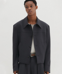 DNSR（ディーエヌエスアール）の「クレアクロップジャケットチャコール（その他アウター）」