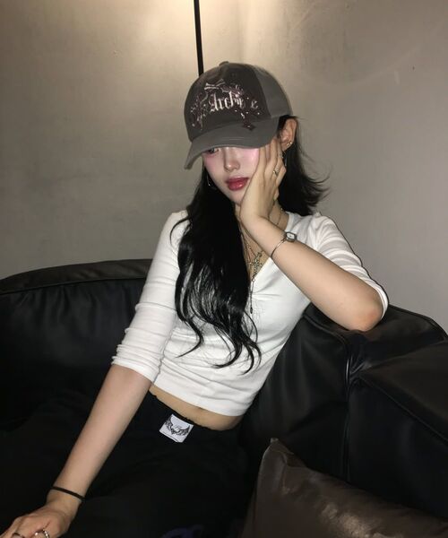 GILAARCHIVE（ギラアーカイブ）の「CROSS PATCHED PISTOL BALLCAP_GY（キャップ・レディース・その他・FREE）」の7枚目の写真