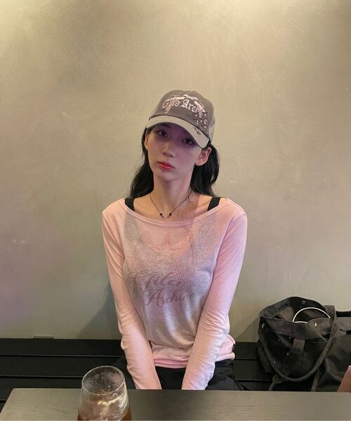 GILAARCHIVE（ギラアーカイブ）の「CROSS PATCHED PISTOL BALLCAP_GY（キャップ・レディース・その他・FREE）」の10枚目の写真