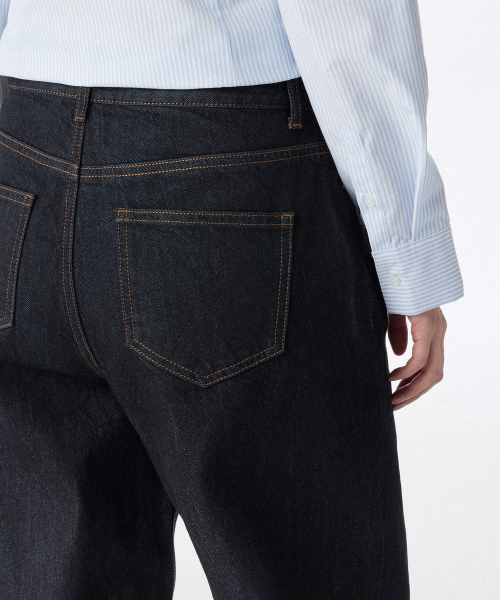 MUSINSA STANDARD WOMAN（ムシンサスタンダードウーマン）の「ウィメンズワイドデニムパンツ[ディープインディゴ]（デニムパンツ・レディース・その他・32/30/29/23/24/25/26/27/28）」の6枚目の写真