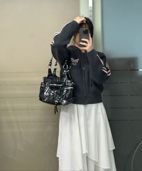 THE GREEN LAB（ザグリーンラボ）の「アンバランスフレアスカート [ホワイト]（スカート・レディース・その他・FREE）」の16枚目の写真