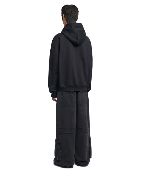 NOMANUAL（NOMANUAL）の「R.V CHAIN STITCHED HOODED ZIP-UP - BLACK（パーカー・レディース・その他・SMALL/MEDIUM/LARGE/X-LARGE）」の4枚目の写真