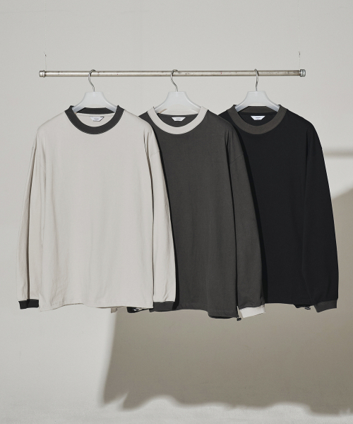 XERO（ゼロ）の「Long Sleeve String Ringer T-Shirts [3 Colors]（Tシャツ/カットソー・レディース・ブラック/ライトグレー・LARGE/MEDIUM）」の3枚目の写真