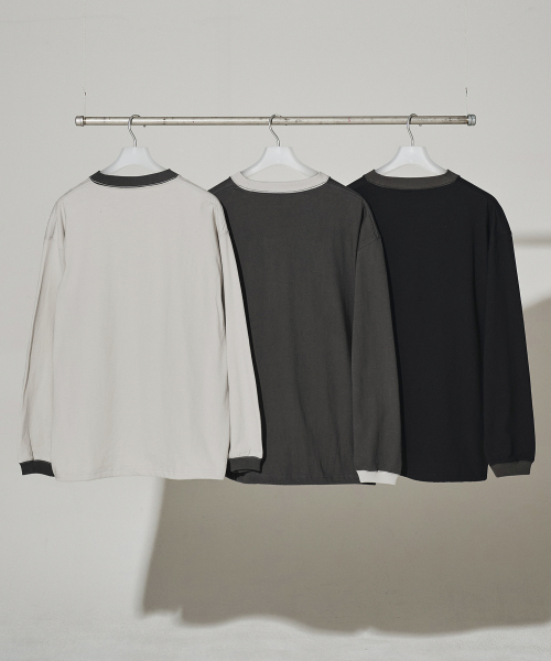 XERO（ゼロ）の「Long Sleeve String Ringer T-Shirts [3 Colors]（Tシャツ/カットソー・レディース・ブラック/ライトグレー・LARGE/MEDIUM）」の5枚目の写真