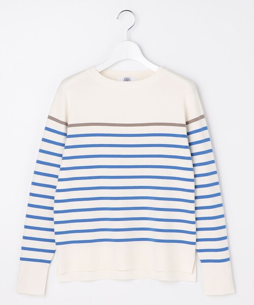 J.PRESS(ジェイプレス)の「Rayon Stretch Border ニット(ニット/セーター・レディース・ネイビー系1/ブルー系1/ブラウン系1・LARGE/MEDIUM)」の9枚目の写真