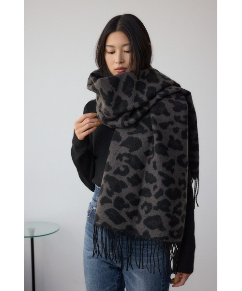 AZUL by moussy（アズールバイマウジー）の「ビッグレオパードストール（ストール/ショール・レディース・ブラウン系その他/グレー系その他・FREE）」の3枚目の写真