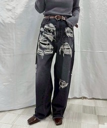Ameri(A)UND HARD DAMAGE LOOSE DENIM(fjpc)