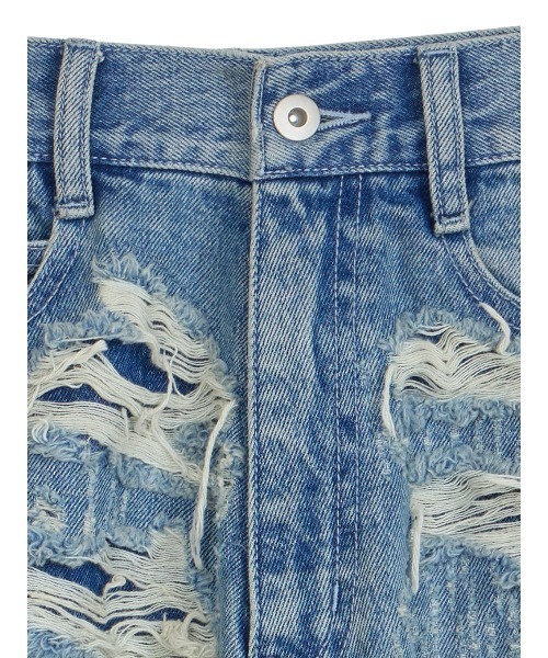 Ameri（アメリ）の「UND HARD DAMAGE LOOSE DENIM（デニムパンツ