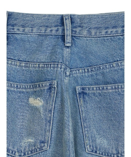 Ameri（アメリ）の「UND HARD DAMAGE LOOSE DENIM（デニムパンツ