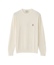 【WEB&一部店舗限定】バッキンガムベア ケーブル クルーネックプルオーバー