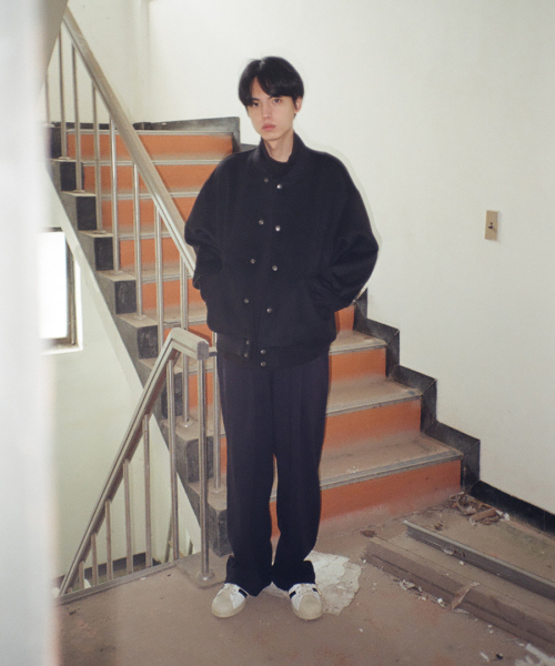 XERO（ゼロ）の「ディープワンタックスウェットパンツ [ネイビー]（スウェットパンツ・メンズ・その他・MEDIUM/LARGE/X-LARGE/FREE/SMALL）」の5枚目の写真