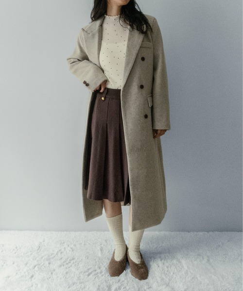 on:nue（オンニュ）の「【on:nue】[着用動画あり！/3色展開]ニットプリーツミディ丈スカート（スカート・レディース・グレー/ブラック/ブラウン・FREE）」の10枚目の写真