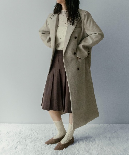 on:nue（オンニュ）の「【on:nue】[着用動画あり！/3色展開]ニットプリーツミディ丈スカート（スカート・レディース・グレー/ブラック/ブラウン・FREE）」の11枚目の写真