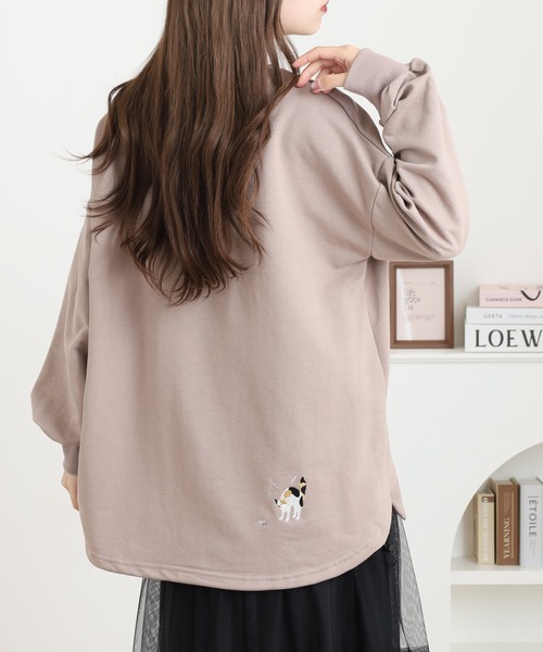 Quelle Chance(ケルシャンス)の「裾ドロスト プルオーバー(Tシャツ/カットソー・レディース・チャコールグレー/キナリ/ベージュ・M/L)」の17枚目の写真