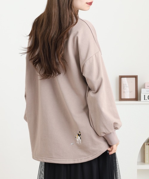 Quelle Chance(ケルシャンス)の「裾ドロスト プルオーバー(Tシャツ/カットソー・レディース・チャコールグレー/キナリ/ベージュ・M/L)」の18枚目の写真