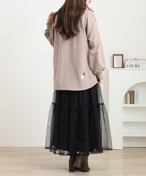 Quelle Chance(ケルシャンス)の「裾ドロスト プルオーバー(Tシャツ/カットソー・レディース・チャコールグレー/キナリ/ベージュ・M/L)」の20枚目の写真