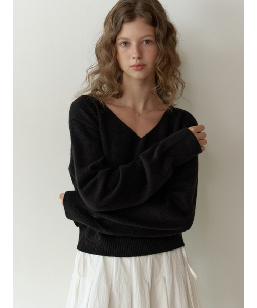 RE_L（リエル）の「Marshy v knit (black)（ニット/セーター・レディース・その他・FREE）」の2枚目の写真
