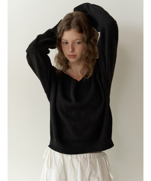 RE_L（リエル）の「Marshy v knit (black)（ニット/セーター・レディース・その他・FREE）」の4枚目の写真