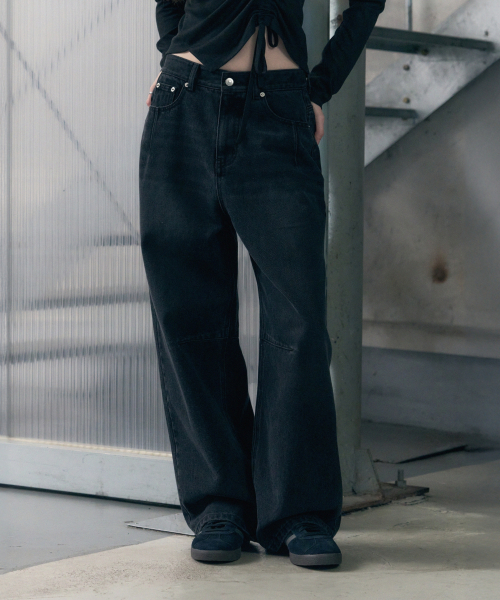 LEATHERY（レザリー）の「バルーンフィットワイドデニムパンツ [ライトブルー]（デニムパンツ・レディース・その他・SMALL/LARGE/MEDIUM）」の10枚目の写真