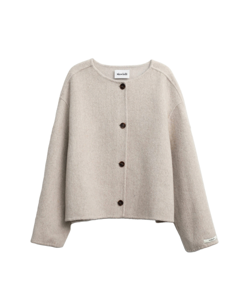 SLOWLOLLI(スローローリ)の「Handcrafted buttoned half coat_3 Colors(トレンチコート・レディース・Beige/グレー/ブラック・FREE)」の7枚目の写真