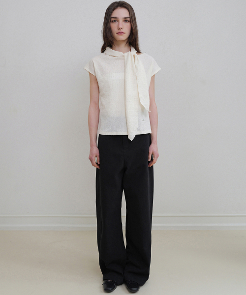 ANDNEEDS(アンドニーズ)の「Den wide cotton pants (black)(その他パンツ・レディース・その他・SMALL/MEDIUM)」の3枚目の写真