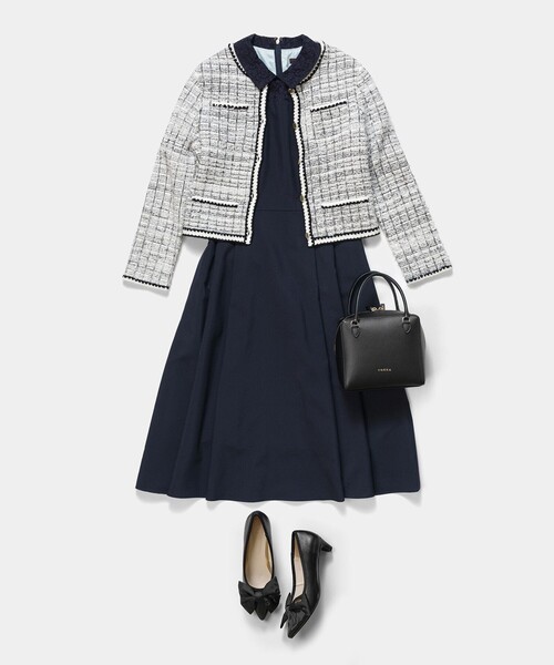 TOCCA(トッカ)の「LACE A LA CARTE HALF SLEEVE ドレス(ワンピース・レディース・ネイビー系/ブラウン系・0/2/4/6/00)」の22枚目の写真