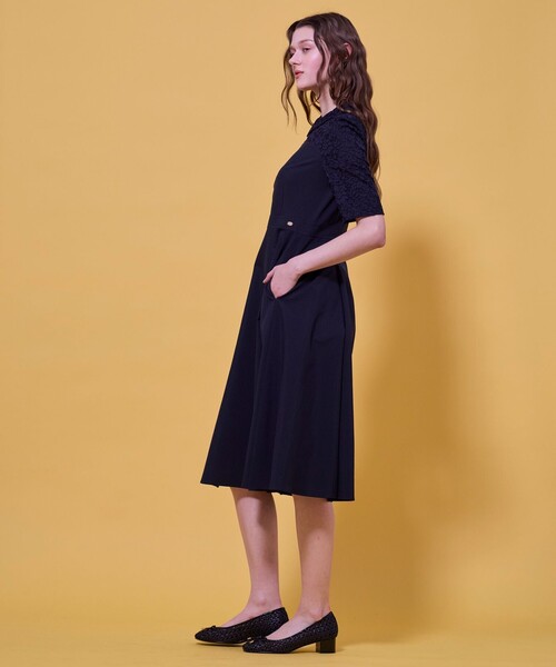 TOCCA(トッカ)の「LACE A LA CARTE HALF SLEEVE ドレス(ワンピース・レディース・ネイビー系/ブラウン系・0/2/4/6/00)」の15枚目の写真