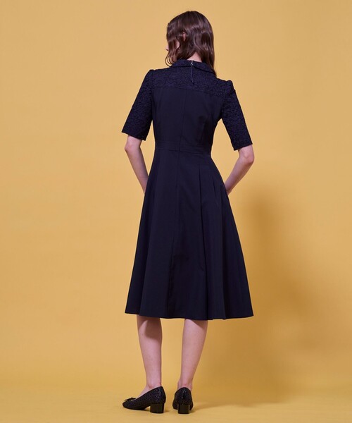 TOCCA(トッカ)の「LACE A LA CARTE HALF SLEEVE ドレス(ワンピース・レディース・ネイビー系/ブラウン系・0/2/4/6/00)」の16枚目の写真