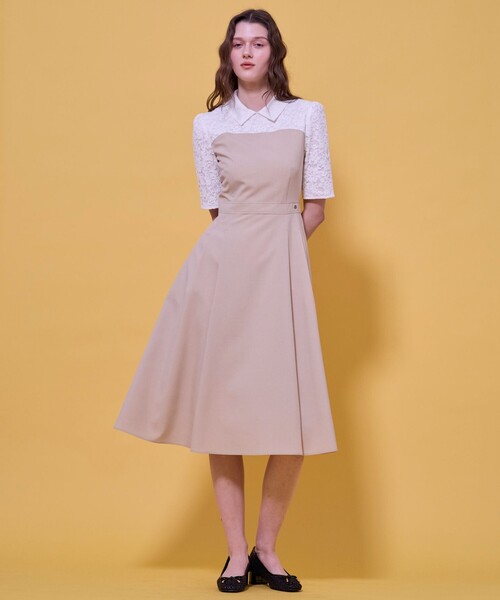 TOCCA(トッカ)の「LACE A LA CARTE HALF SLEEVE ドレス(ワンピース・レディース・ネイビー系/ブラウン系・0/2/4/6/00)」の19枚目の写真