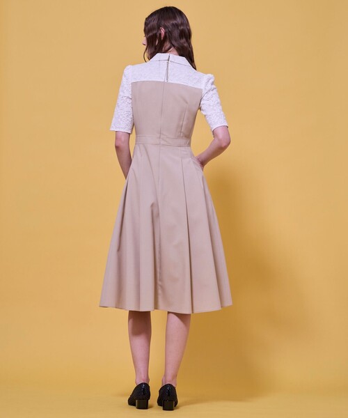TOCCA(トッカ)の「LACE A LA CARTE HALF SLEEVE ドレス(ワンピース・レディース・ネイビー系/ブラウン系・0/2/4/6/00)」の9枚目の写真