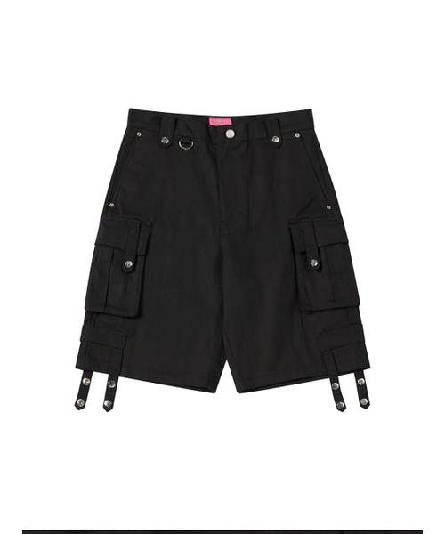 NYXX(エヌワイエックスエックス)の「BUTTON CARGO HALF PANTS BLACK(その他パンツ・レディース・その他・SMALL/MEDIUM)」の2枚目の写真
