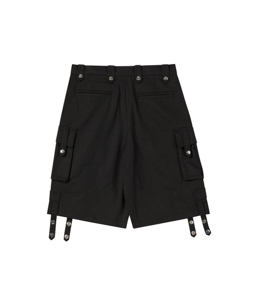 NYXX(エヌワイエックスエックス)の「BUTTON CARGO HALF PANTS BLACK(その他パンツ・レディース・その他・SMALL/MEDIUM)」の3枚目の写真