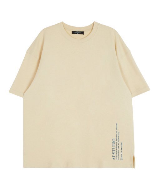 ASTRAL PROJECTION(アストラルプロジェクション)の「グラデーションレタリングラウンドネック15番手綿半袖Tシャツ_バター(Tシャツ/カットソー・レディース・その他・LARGE/X-LARGE/XX-LARGE)」の2枚目の写真