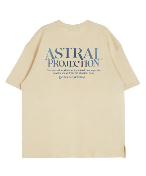 ASTRAL PROJECTION(アストラルプロジェクション)の「グラデーションレタリングラウンドネック15番手綿半袖Tシャツ_バター(Tシャツ/カットソー・レディース・その他・LARGE/X-LARGE/XX-LARGE)」の3枚目の写真