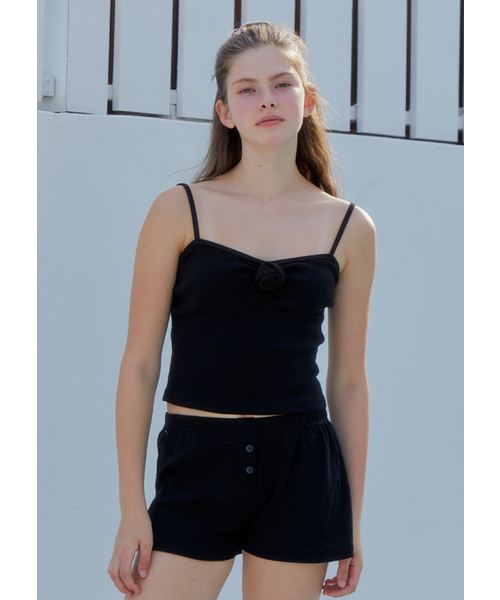 ANOETIC(アノエティック)の「BUTTON SHORTS_BLACK(その他パンツ・レディース・ブラック・FREE)」の1枚目の写真