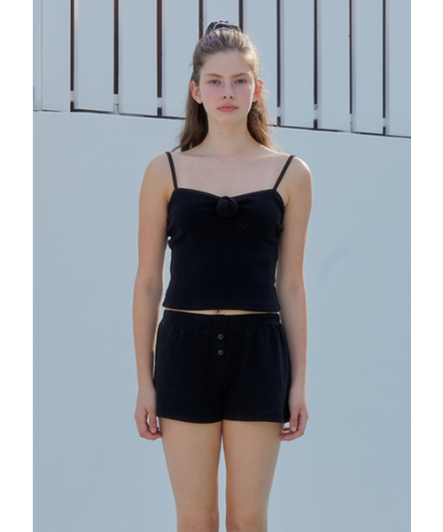 ANOETIC(アノエティック)の「BUTTON SHORTS_BLACK(その他パンツ・レディース・ブラック・FREE)」の4枚目の写真