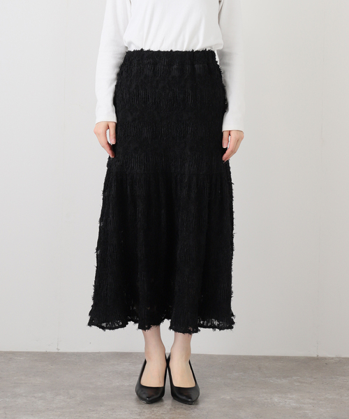 SLOBE IENA（スローブイエナ）の「マジョリカジャガードフレアスカート（スカート・レディース・キャメル/ブラック・FREE）」の11枚目の写真