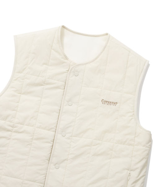 COVERNAT(カバーナット)の「フリースリバーシブルキルティングベストエクリュ(ダウンベスト・レディース・その他・SMALL/MEDIUM)」の4枚目の写真