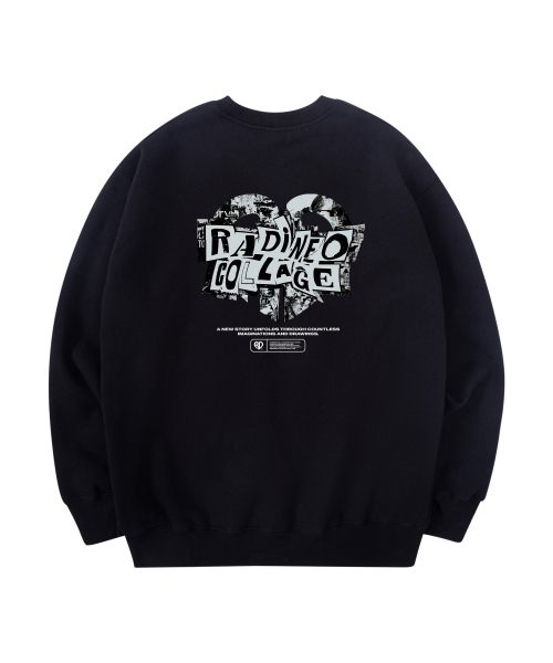 RADINEO(ラディネオ)の「コラージュマンツーマンブラック(スウェット・メンズ・その他・MEDIUM/LARGE/X-LARGE)」の1枚目の写真