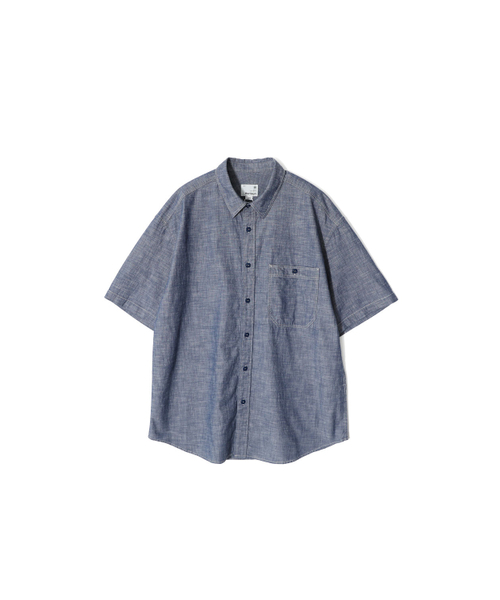 HORLISUN(ホーリーサン)の「プールセルビッジダンガリーシャツダークネイビー(シャツ/ブラウス・レディース・その他・SMALL/MEDIUM/LARGE)」の1枚目の写真