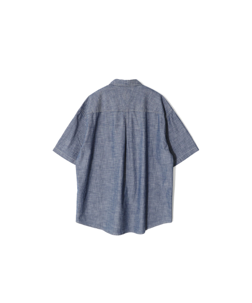 HORLISUN(ホーリーサン)の「プールセルビッジダンガリーシャツダークネイビー(シャツ/ブラウス・レディース・その他・SMALL/MEDIUM/LARGE)」の2枚目の写真