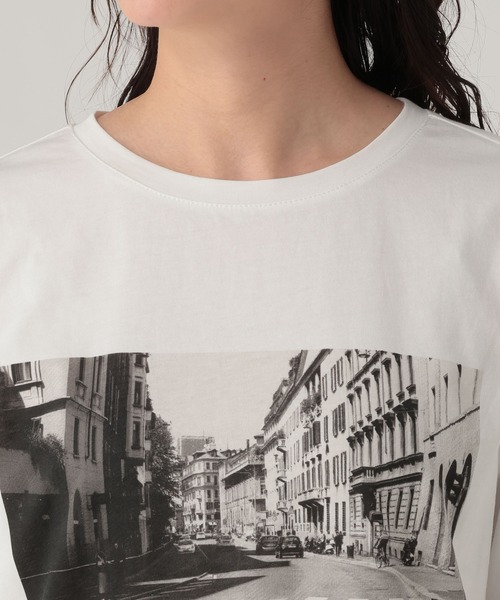 Elura（エルーラ）の「フォトプリントT/641261（Tシャツ/カットソー・レディース・ブラック系その他/ホワイト・FREE）」の11枚目の写真