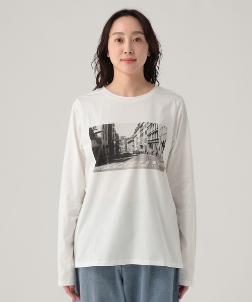 Elura（エルーラ）の「フォトプリントT/641261（Tシャツ/カットソー・レディース・ブラック系その他/ホワイト・FREE）」の8枚目の写真