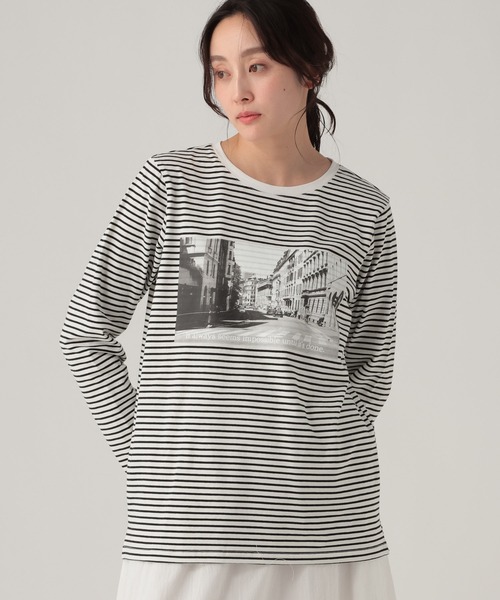Elura（エルーラ）の「フォトプリントT/641261（Tシャツ/カットソー・レディース・ブラック系その他/ホワイト・FREE）」の22枚目の写真